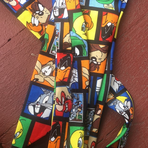 Looney  Tunes Stamp Collection Tie - Picture 6 of 6